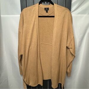 Worthington Camel Open Front Cardigan
